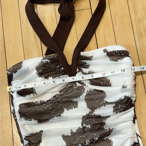 Jessica Tie Up Halter Floral Dress Size 6 - Picture 10 of 13